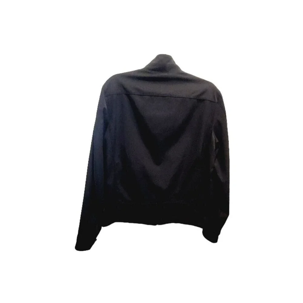 Banana Republic Black Bomber Jacket Small Lightweight Outwear Minimalist‎ Layer - Picture 7 of 12